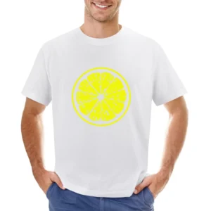 sliced lemon lemonade lime fruit citrun Asian Size Men T-Shirt