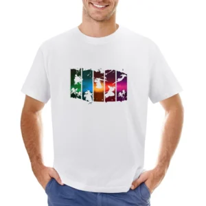 soul society shinigami Silhouette Bleach characters manga anime Tite K Asian Size Men T-Shirt