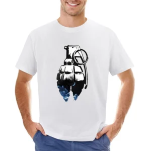 touching the moon grenade Asian Size Men T-Shirt