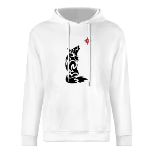 tribal wolf European Size Men Hoodie