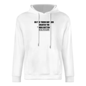 undo button European Size Men Hoodie