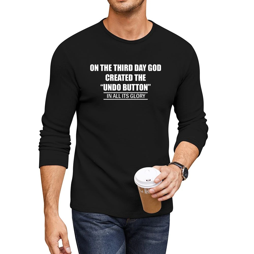 undo button Men CrewNeck Long Sleeve T-Shirt