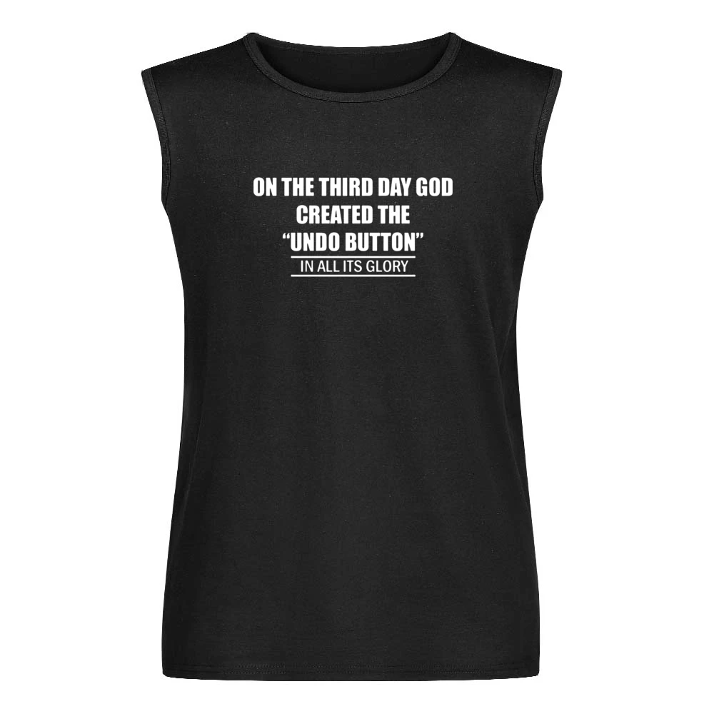 undo button Men Sleeveless T-Shirt