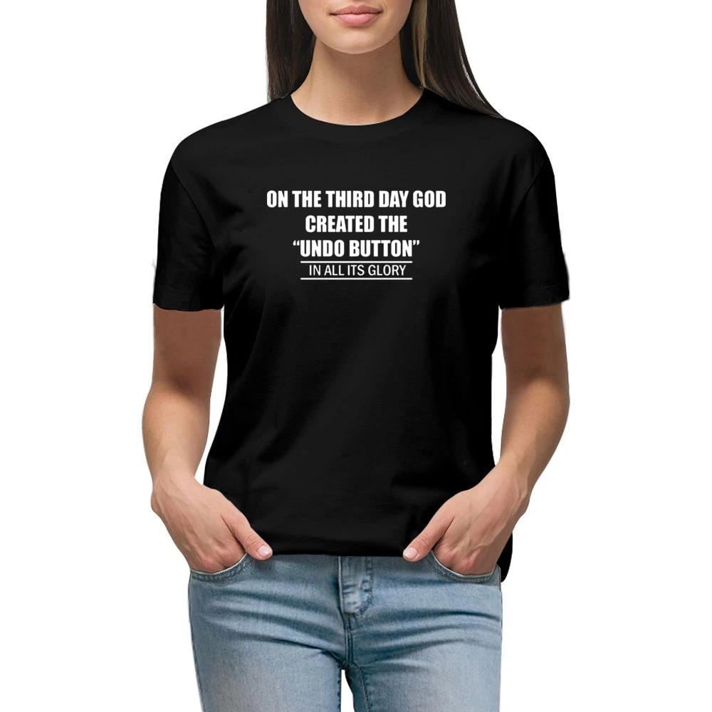 undo button Premium Women Ladies T-shirt