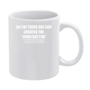undo button White Mug