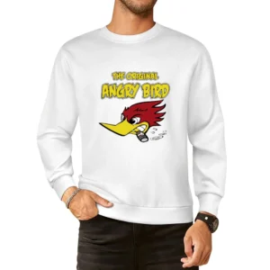 wild Woody woodpecker the original angry bird funny European Size Pullover Sweater