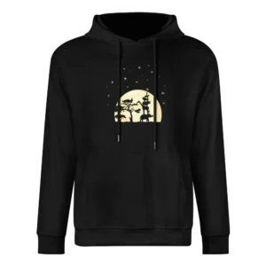 wildlife animals touch the star European Size Men Hoodie