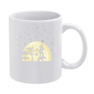 wildlife animals touch the star White Mug